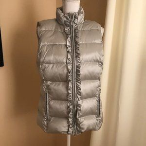 NWT TALBOTS PREMIUM DOWN RUFFLED VEST